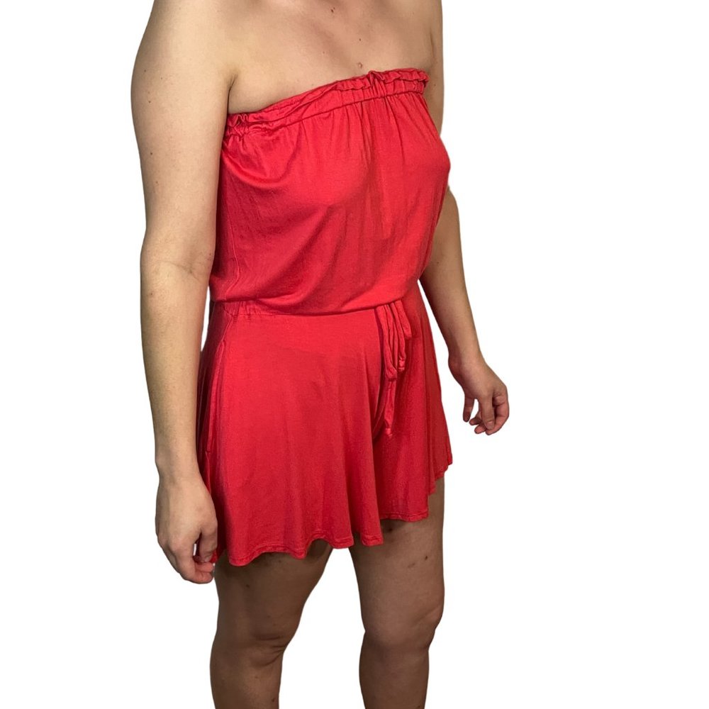 Cherish Smocked Strapless Romper